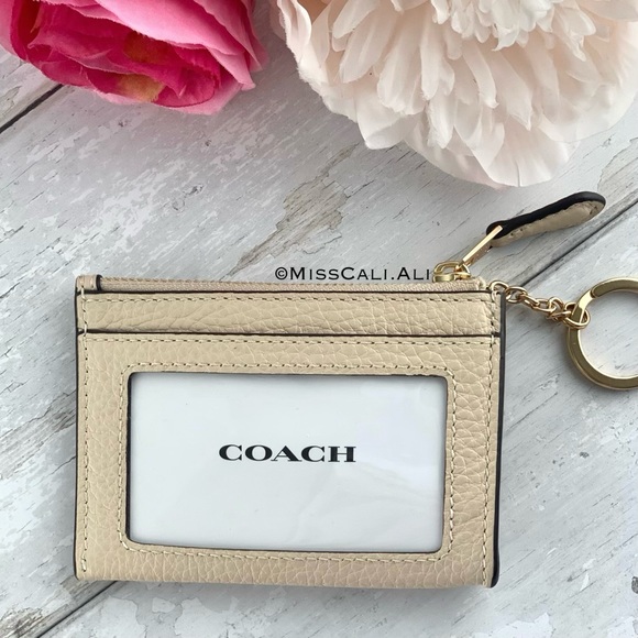 NWT COACH X Jean Michel Basquiat Mini Skinny ID Case Bag Keychain - Picture 9 of 16